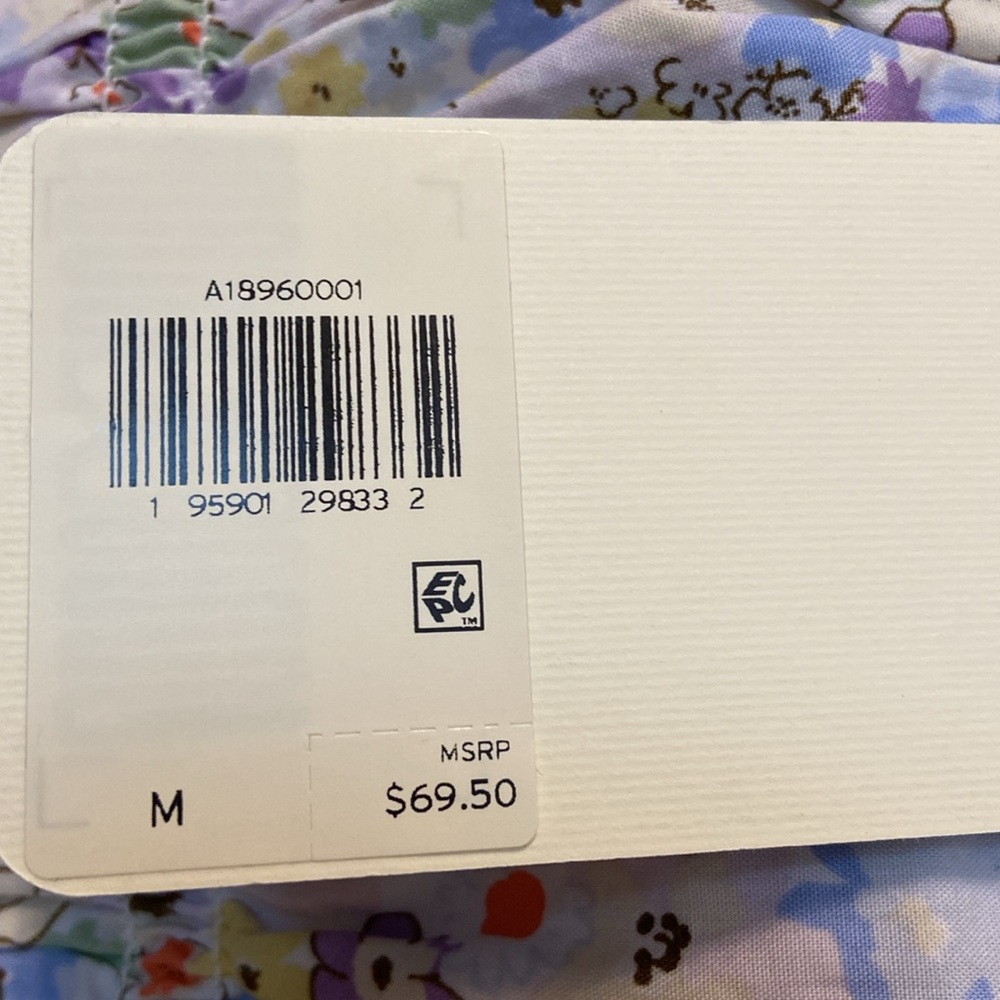 Levi Floral Smocked Dress Medium Brand New - Picture 5 of 12